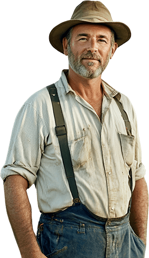 Agricultor de granja
